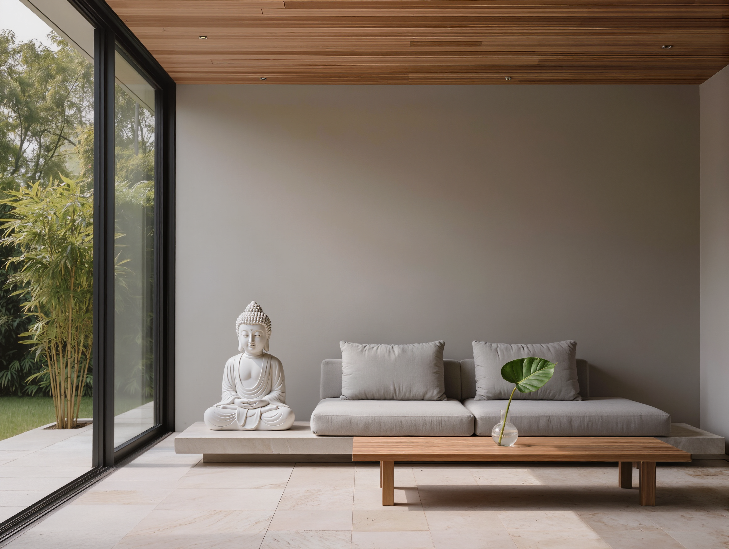 Estatua Buda madera tallada Bali decoración hogar Granada